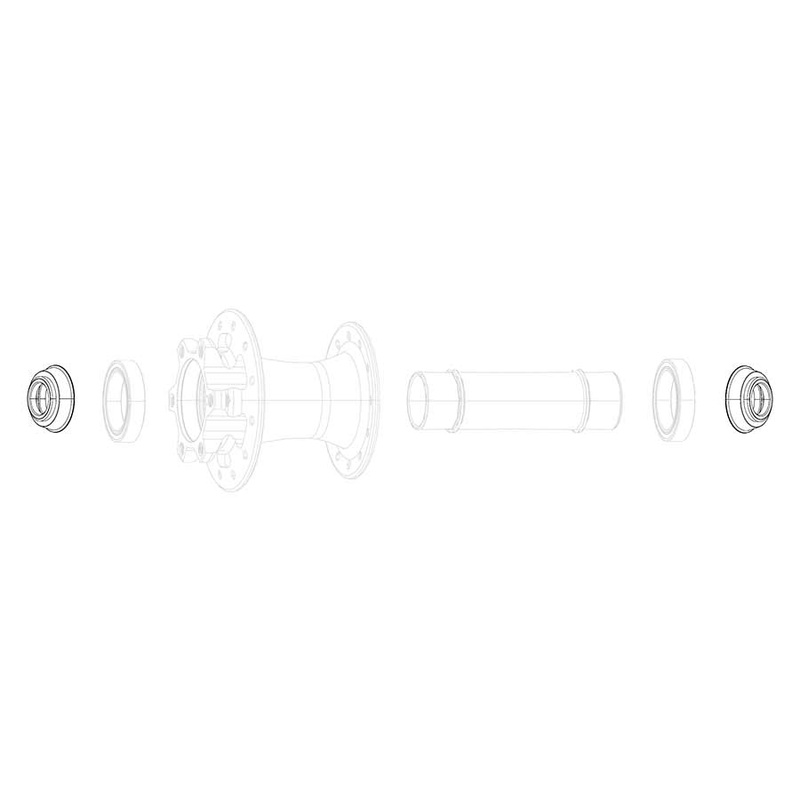 SRAM Conversion caps Front hub (12×100 (X0 900 Rise 60 Roam 30 Roam 40 Roam 60 Rail 40 Rise XX)