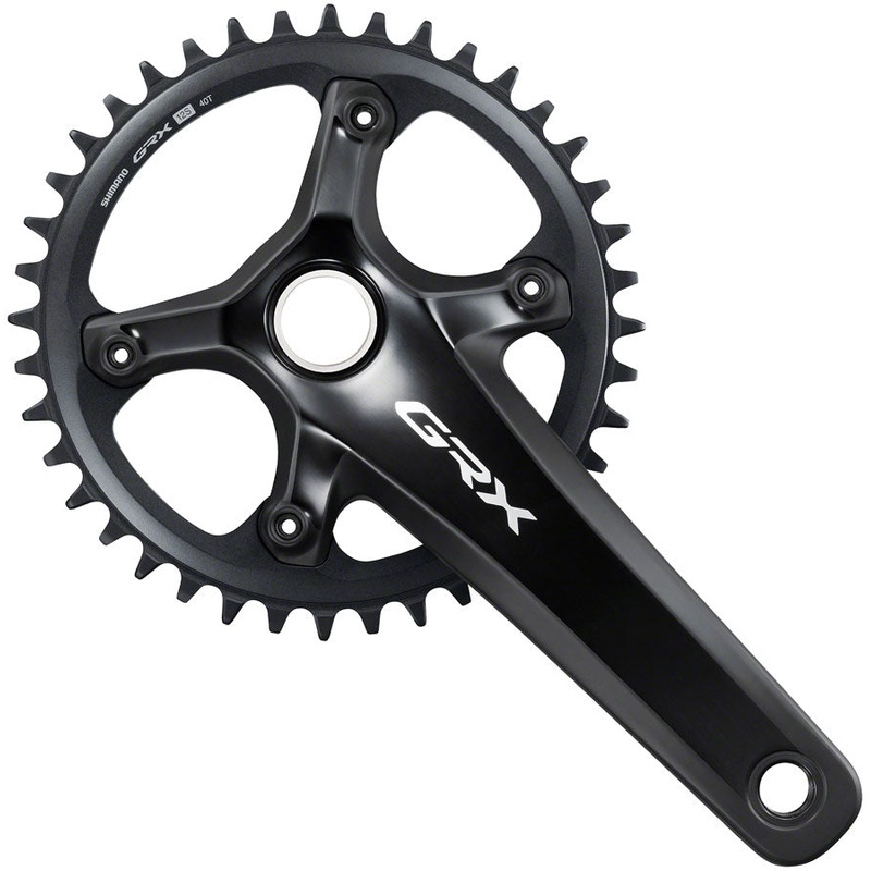 Shimano GRX FC-RX820-1 Crankset – 172.5mm 12-Speed 40t 110 BCD Hollowtech II BLK