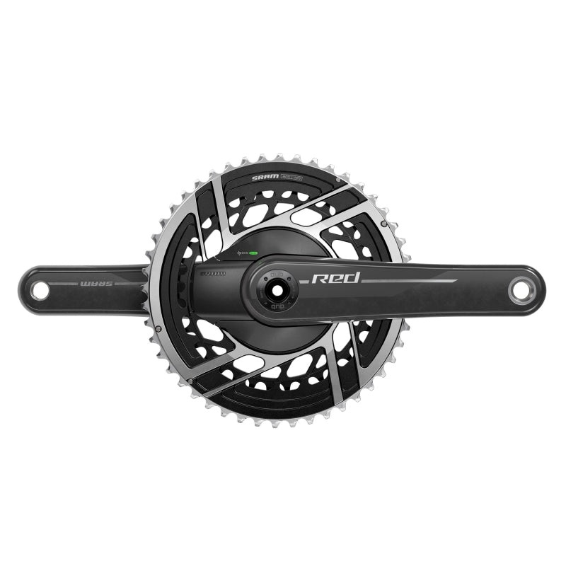 SRAM RED AXS Power Meter Crankset – 170mm 2x 12-Speed 48/35t 8-Bolt Direct Mount DUB Spindle Interface Natural Carbon E1