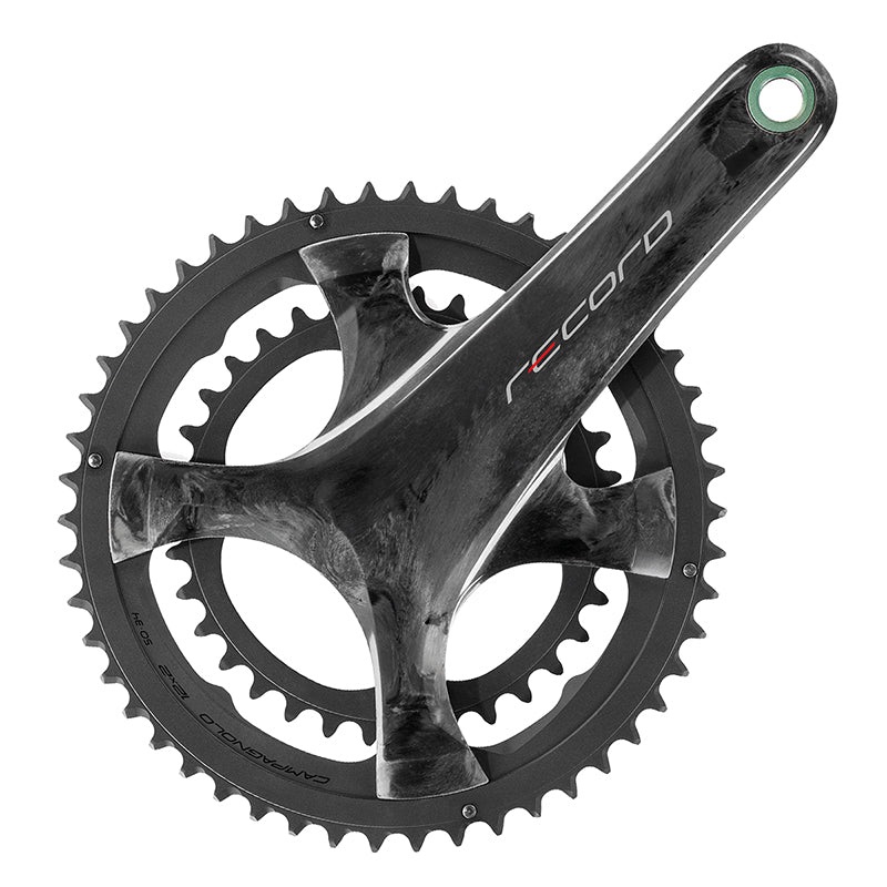 Campagnolo Record Crankset – 172.5mm 12-Speed 50/34t 112/146 Asymmetric BCD Campagnolo Ultra-Torque Spindle Interface Carbon
