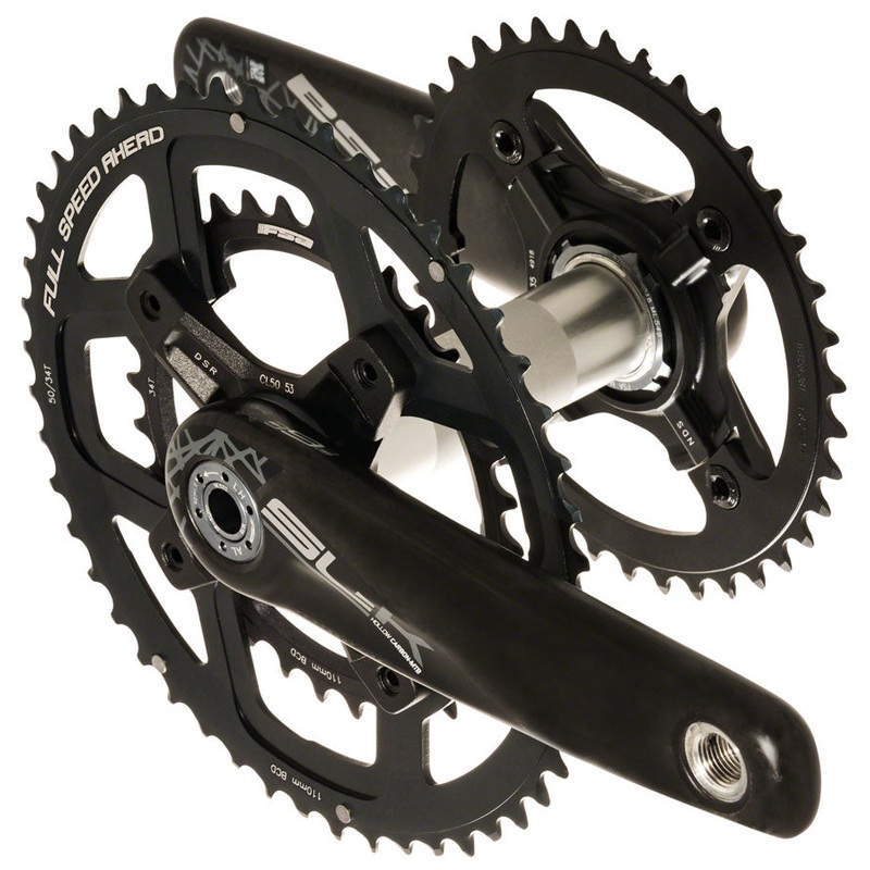 Full Speed Ahead SL-K Light BB392 Tandem Rear Crankset – 170mm 50/34t Direct Mount BLK