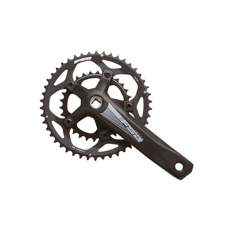Full Speed Ahead Tempo Adventure Crankset – 170mm 10/11-Speed 46/30t 110/80 BCD Square Taper JIS Spindle Interface BLK