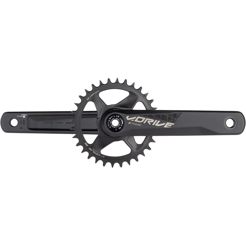 Full Speed Ahead V-Drive Modular 1x Crankset – 170mm 11/12-Speed 32t Direct Mount MegaExo Spindle Interface BLK