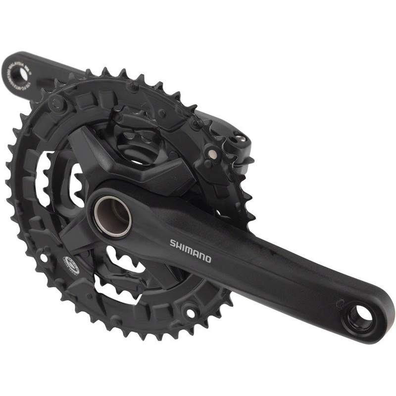 Shimano FC-MT210-3 Crankset – 170mm 9-Speed 40/30/22t Riveted 50mm Chainline BLK