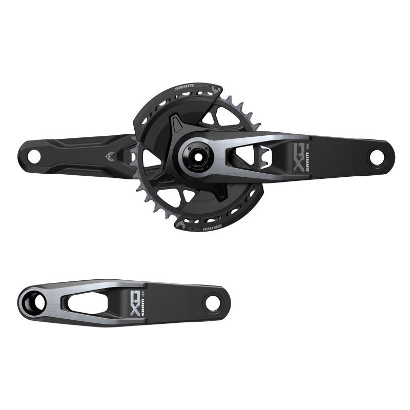 SRAM X0 Eagle T-Type Wide Crankset – 165mm 12-Speed 32t Chainring Direct Mount 2-Guards DUB Spindle Interface BLK V2