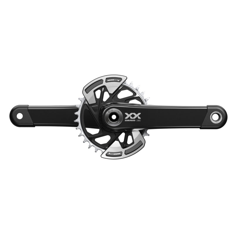 SRAM XX Eagle T-Type Wide Crankset – 165mm 12-Speed 32t Chainring Direct Mount 2-Guards DUB Spindle Interface BLK