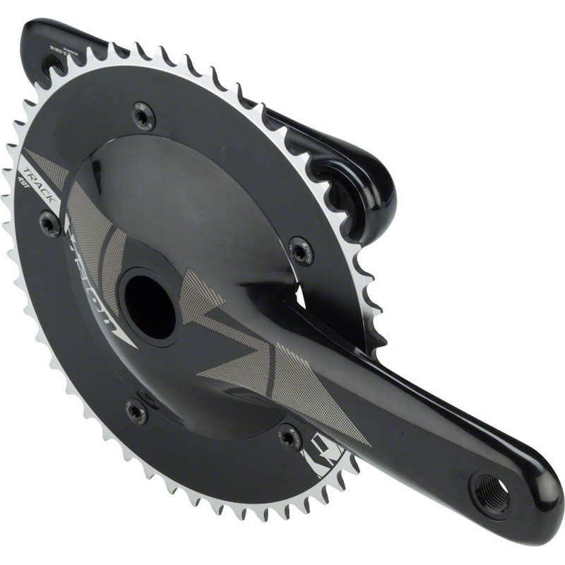 Vision Track Crankset – 170mm Single Speed 49t 144 BCD 386 EVO Spindle Interface BLK