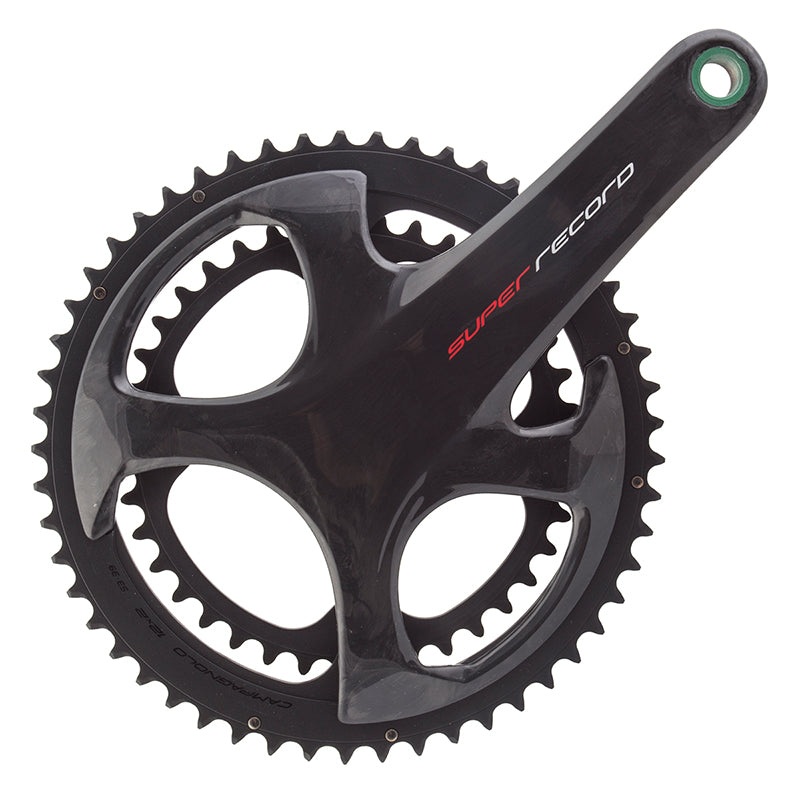 Campagnolo Super Record Crankset – 175mm 12-Speed 53/39t 112/146 Asymmetric BCD Campagnolo Ultra-Torque Spindle Interface Carbon
