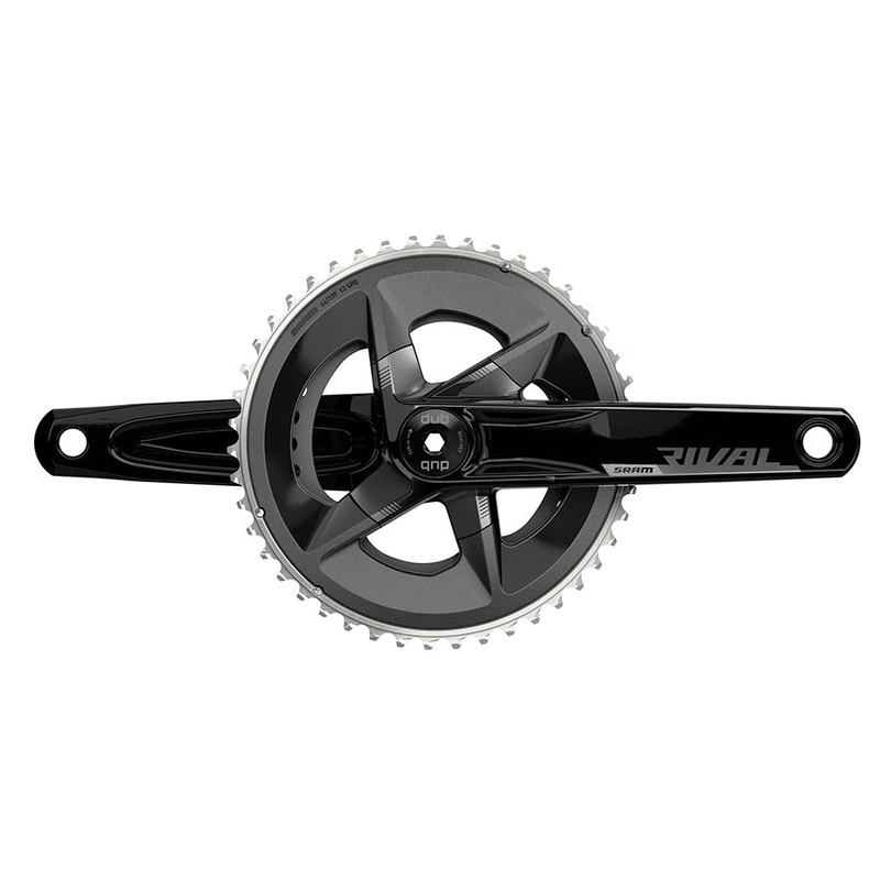 SRAM Rival AXS Crankset – 165mm 12-Speed 48/35t 107 BCD DUB Spindle Interface BLK D1