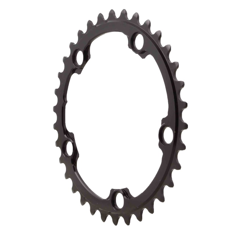 absoluteBLACK Premium Round 110 BCD Road Inner Chainring – 34t 110 BCD 5-Bolt For 50/34 Combination BLK