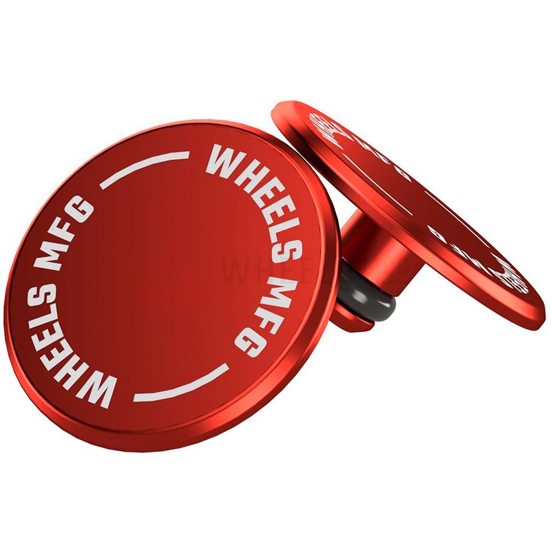 Wheels Mfg Thru-Axle Cap Set – Red