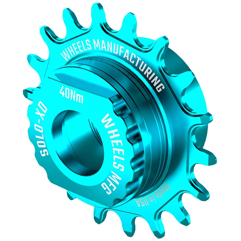 Wheels Manufacturing SOLO-SPLINE Micro Spline Single Speed Conversion Kit – 18t For Shimano Micro Spline Hub Bodies Teal