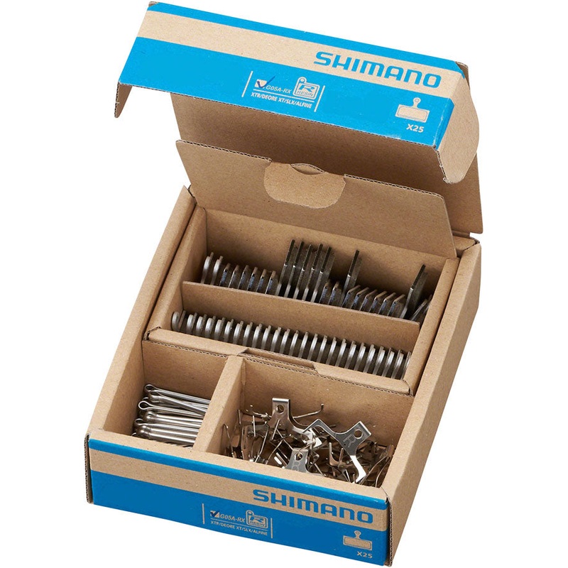 Shimano G05A Disc Brake Pad Spring – Resin Compound Alloy Back Plate Box/25 pair