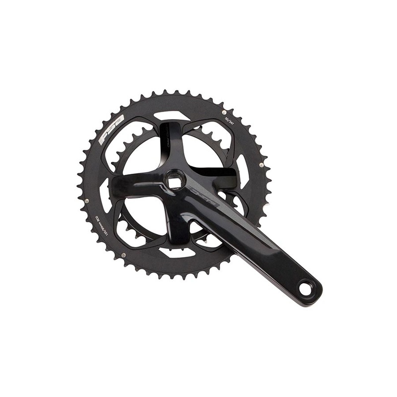 Full Speed Ahead Vero Compact Crankset – 172.5mm 9-Speed 50/34t 110 BCD Square Taper JIS Spindle Interface BLK