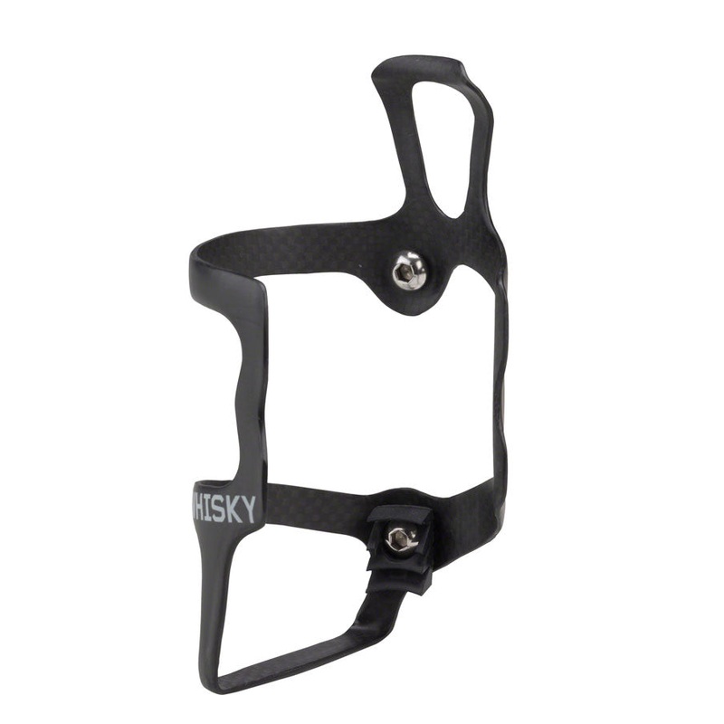 WHISKY No.9 SER Carbon Water Bottle Cage – Right Side Entry Matte Black