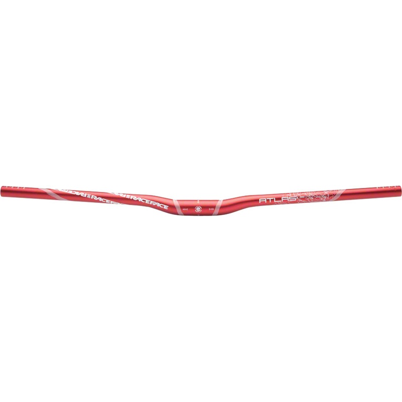 RaceFace Atlas Riser Handlebar 31.8 x 785mm 1/2″ Rise Red