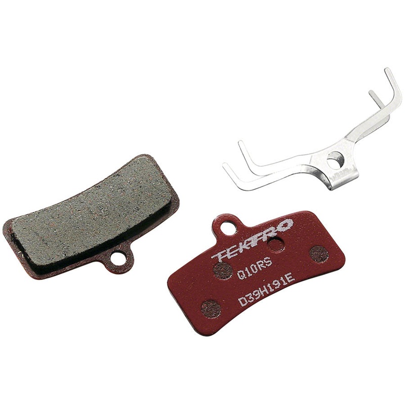 Tektro Q10RS Disc Brake Pad – Resin For Use With 4-Piston Calipers Red