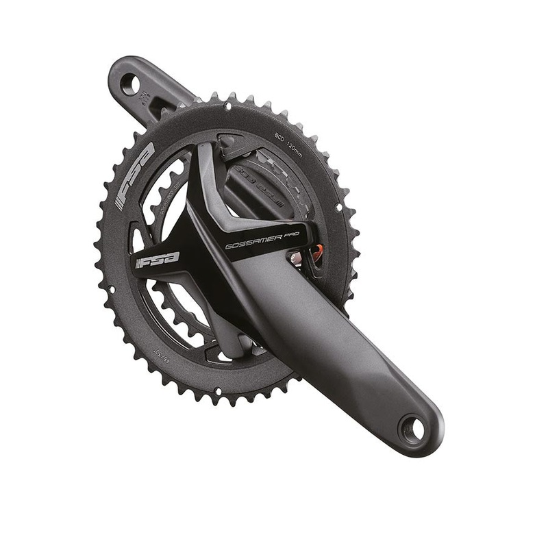 Full Speed Ahead Gossamer Pro BB386EVO Crankset – 170mm 11/12-Speed 50/34t 120/90 BCD 386 EVO Spindle Interface BLK