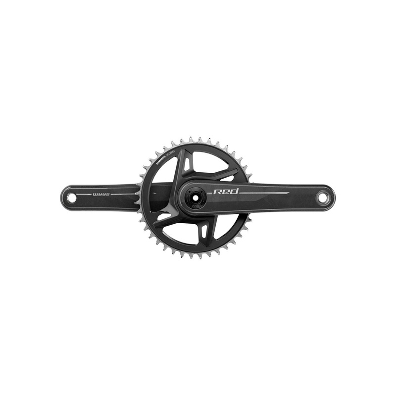 SRAM RED 1x XPLR Wide Crankset – 172.5mm 13-Speed 40t 8-Bolt Direct Mount DUB Spindle Natural Carbon E1