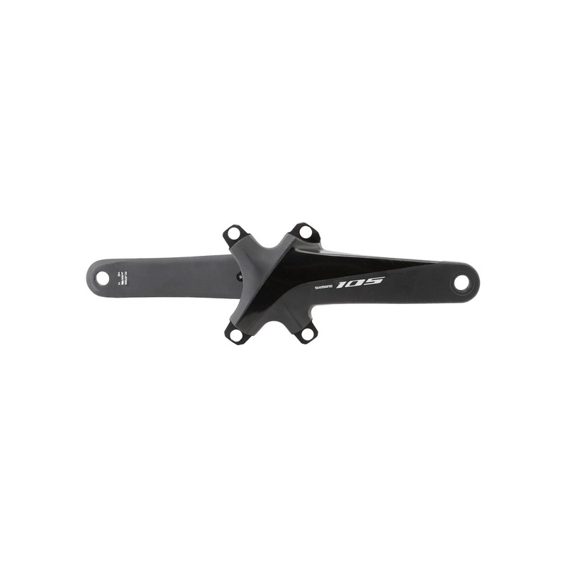Shimano 105 FC-R7000 Crankset – 175mm 11-Speed W/O Rings 110 BCD Hollowtech Crank Arms Hollowtech II Spindle Interface BLK