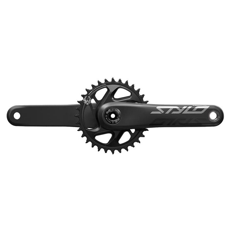 TruVativ STYLO Carbon Eagle Fat Bike Crankset – 170mm 12-Speed 30t Direct Mount DUB Spindle Interface For 170mm Rear Spacing BLK