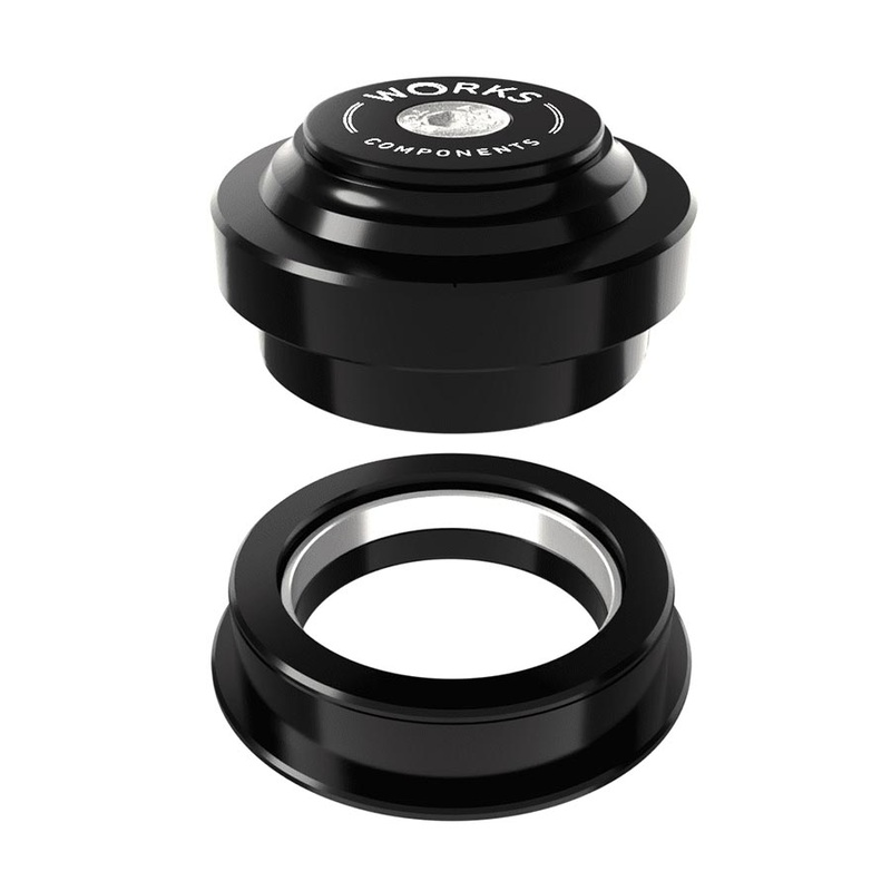 Works Components 1.0deg EC44-ZS56 Angleset Angle Headset 1.0 130-139mm EC44/28.6 | ZS56/40 ZS External threadless Complete Black