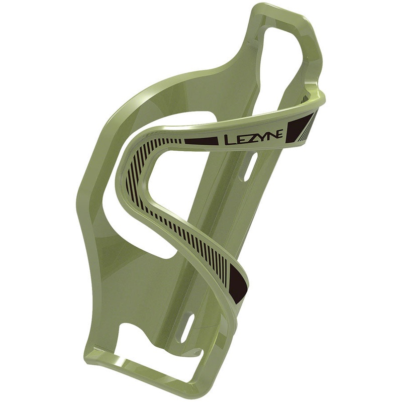 Lezyne Flow SL Water Bottle Cage – Left Side Entry Army Green