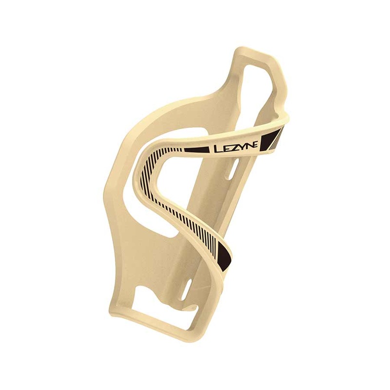 Lezyne Flow SL Water Bottle Cage – Left Side Entry Matte Tan