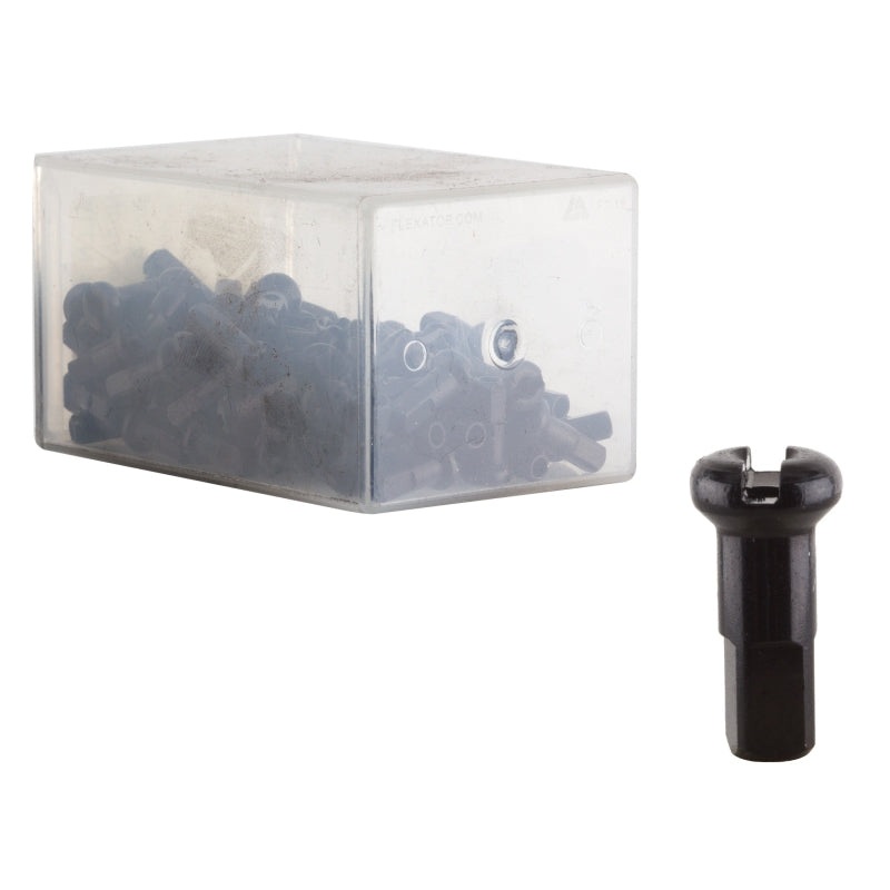 DT Swiss Standard Spoke Nipples – Aluminum 1.8 x 12mm Black Box of 100