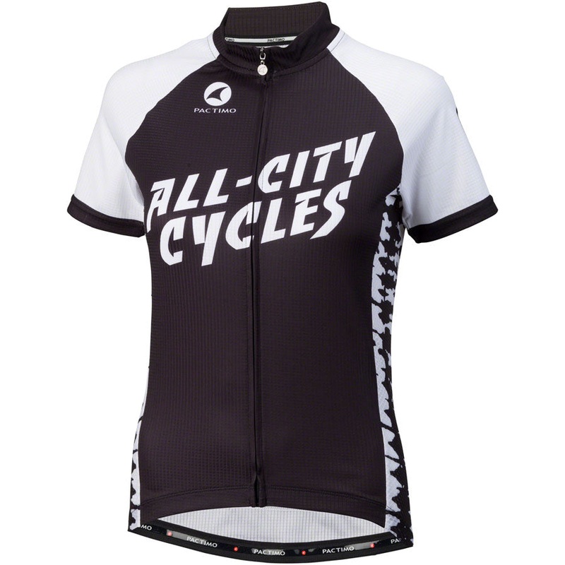 All-City Wangaaa! Jersey – Black/White Short Sleeve Womens Large