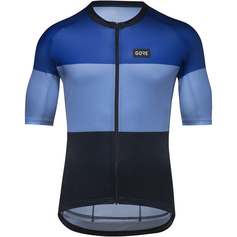Gorewear Spirit Stripes Jersey – Ultramarine Blue/Scrub Blue Mens Small