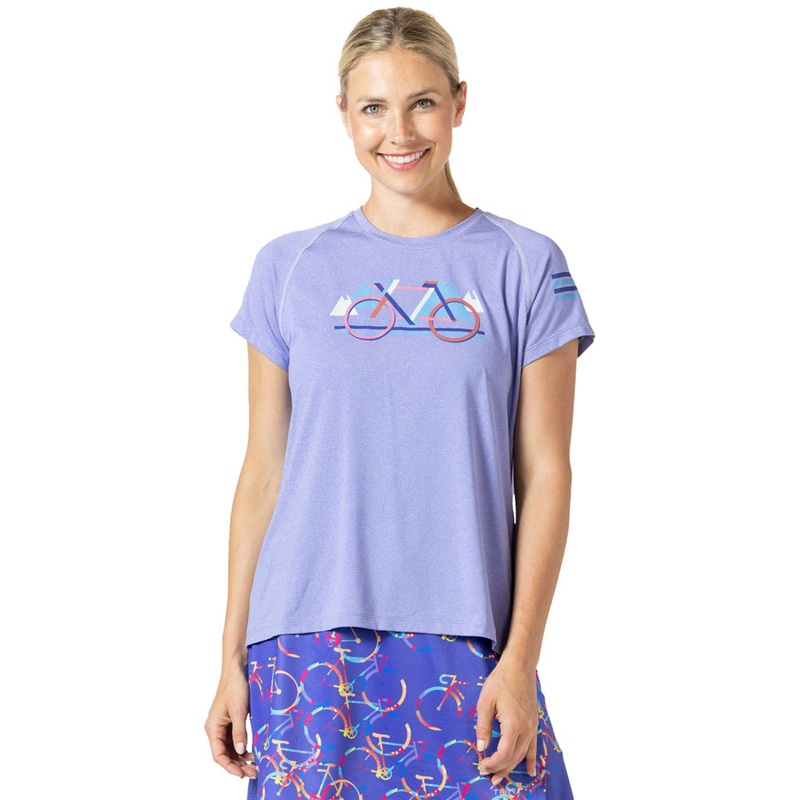 Terry Tech Tee – Flow Iris/Block X-Small