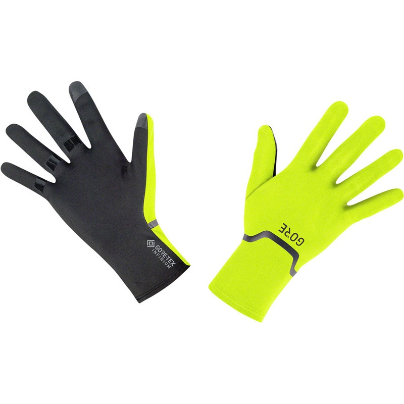 Gorewear Gore Tex Infinium Stretch Gloves – Yellow/Black Full Finger Small