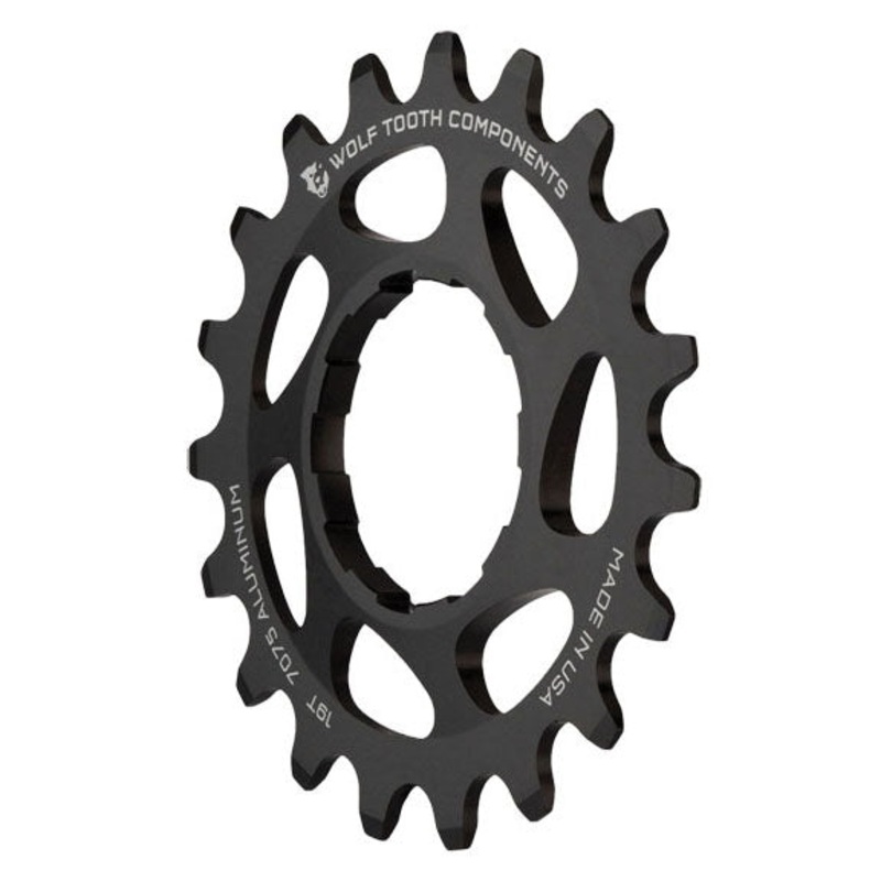 Wolf Tooth Single Speed Aluminum Cog – 17t Compatible 3/32″ Chains BLK