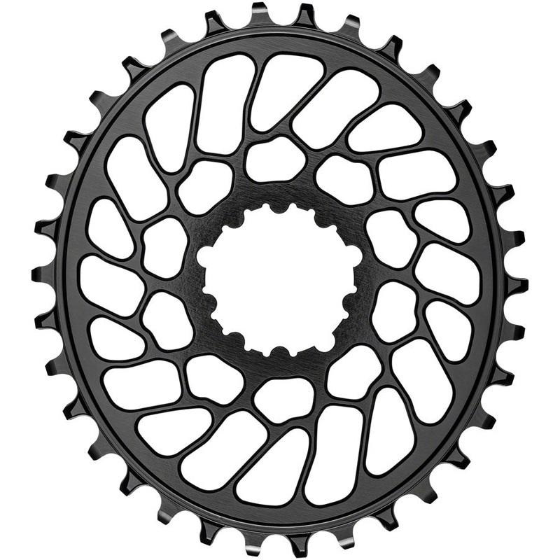 absoluteBLACK Oval Narrow-Wide Direct Mount Chainring – 34t SRAM 3-Bolt Direct Mount 0mm Offset BLK