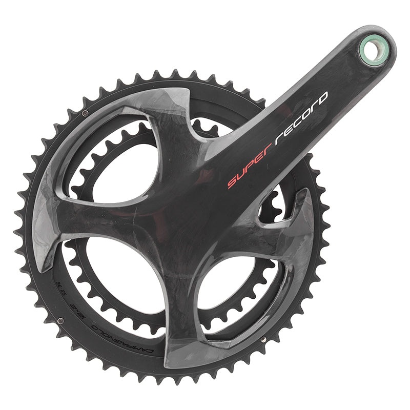 Campagnolo Super Record Crankset – 175mm 12-Speed 52/36t 112/146 Asymmetric BCD Campagnolo Ultra-Torque Spindle Interface Carbon