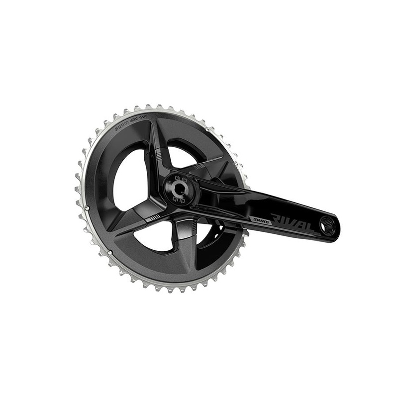 SRAM Rival AXS Crankset – 170mm 12-Speed 48/35t 107 BCD DUB Spindle Interface BLK D1