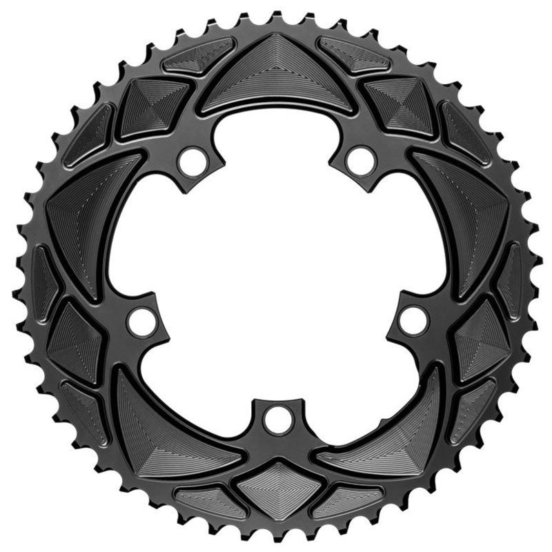 Absolute Black Round Chainring 5x110BCD 52T – Black
