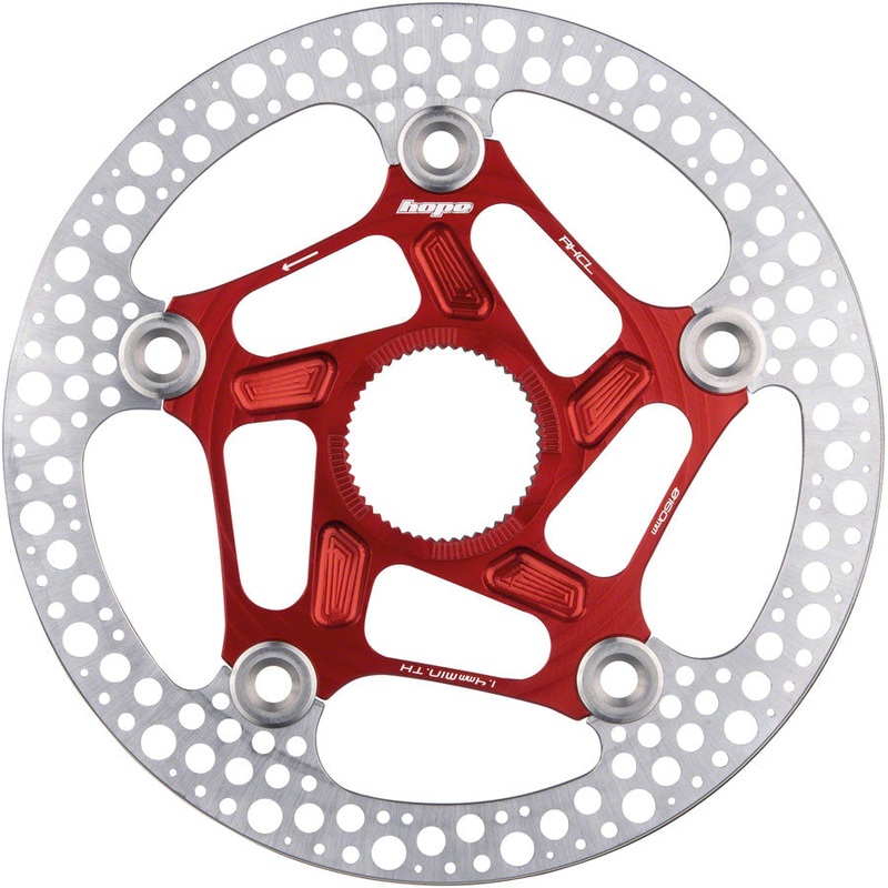 Hope RX Disc Rotor – 160mm Center-Lock Red