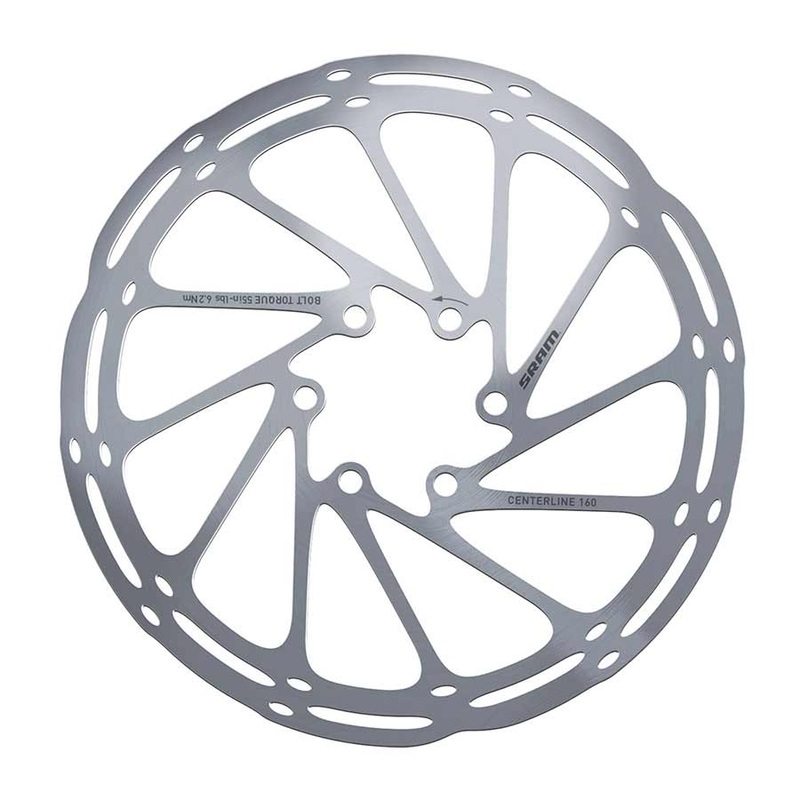 SRAM CenterLine Disc Brake Rotor – 203mm 6-Bolt 1.85mm