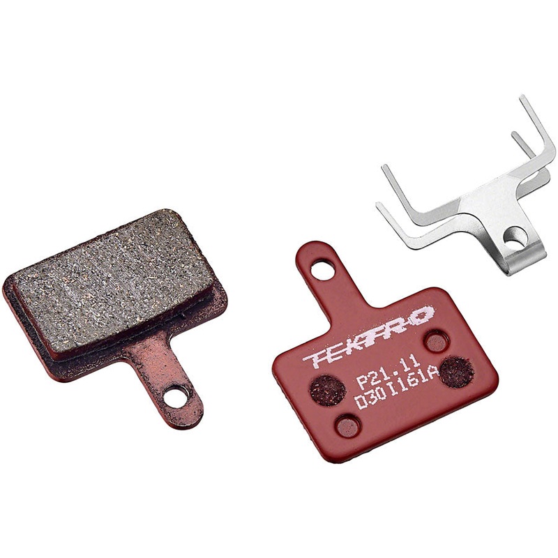 Tektro P21.11 Disc Brake Pads – Resin 5mm Thickness For Use With 2- Piston Caliper Red
