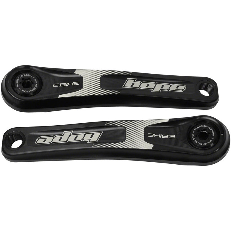 Hope Ebike Crank Arm Set – 155mm ISIS Standard Offset Black