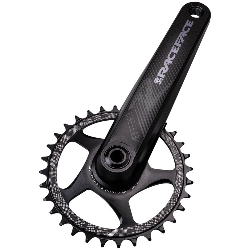 RaceFace Aeffect R Crankset – 165mm Direct Mount CINCH RaceFace EXI Spindle Interface BLK