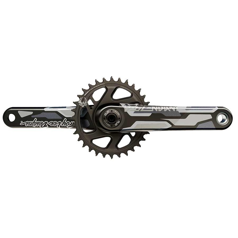TruVativ Descendant Troy Lee Designs CoLab Carbon Crankset – 175mm 12-Speed 32t Direct Mount DUB Spindle Interface BLK