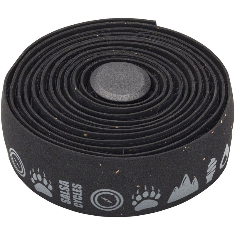 Salsa Glyph Gel Cork Bar Tape – Black