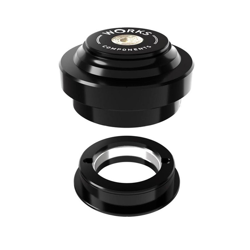 Works Components 1.0 EC44-ZS44 Angleset-1 1/8″ Angle Headset 1.0  100-109mm EC44/28.6 | ZS44/30 ZS External threadless Complete Black