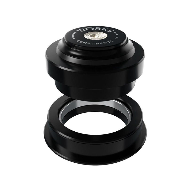 Works Components 1.5deg EC44-ZS56 Angleset Angle Headset 1.5 120-129mm EC44/28.6 | ZS56/40 ZS External threadless Complete Black
